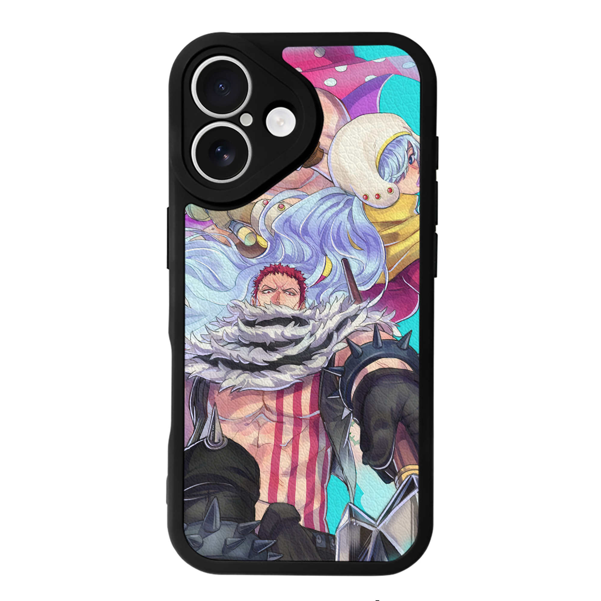 （画像用） ワンピース ONE PIECE 【iPhone 16シリーズ対応】シリコンスマホケース（レザー調） 材質：シリコン